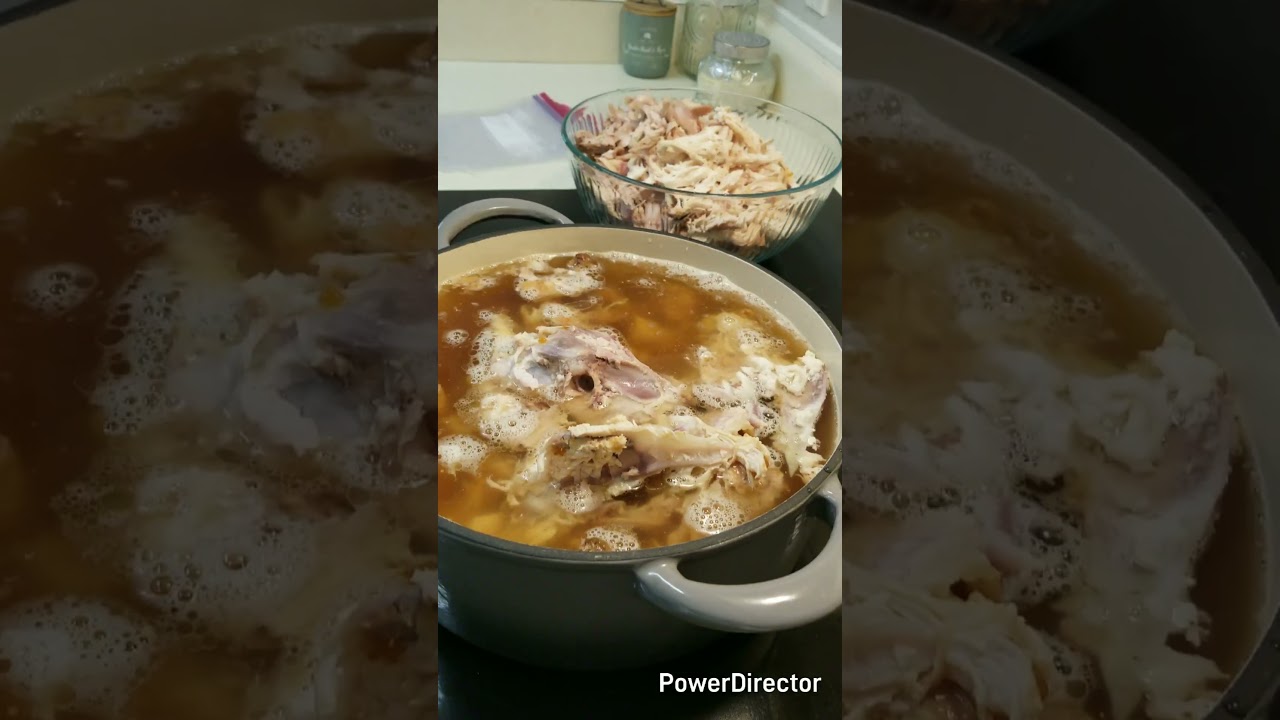 How I make chicken stock using Costco's Rotisserie Chickens and it is Gluten Free