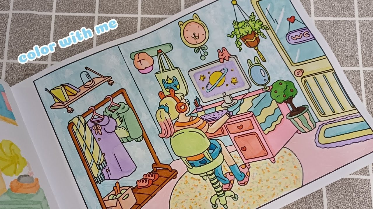 Color with me | Soft music | Touch markers | Working | Góc nhỏ có nắng
