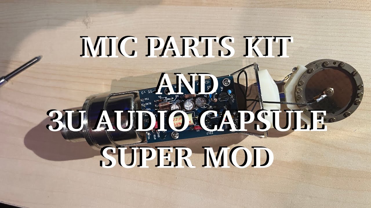 M-Audio Nova Modded with Mic Parts Circuit Kit and 3u Audio Flat k87 Capsule