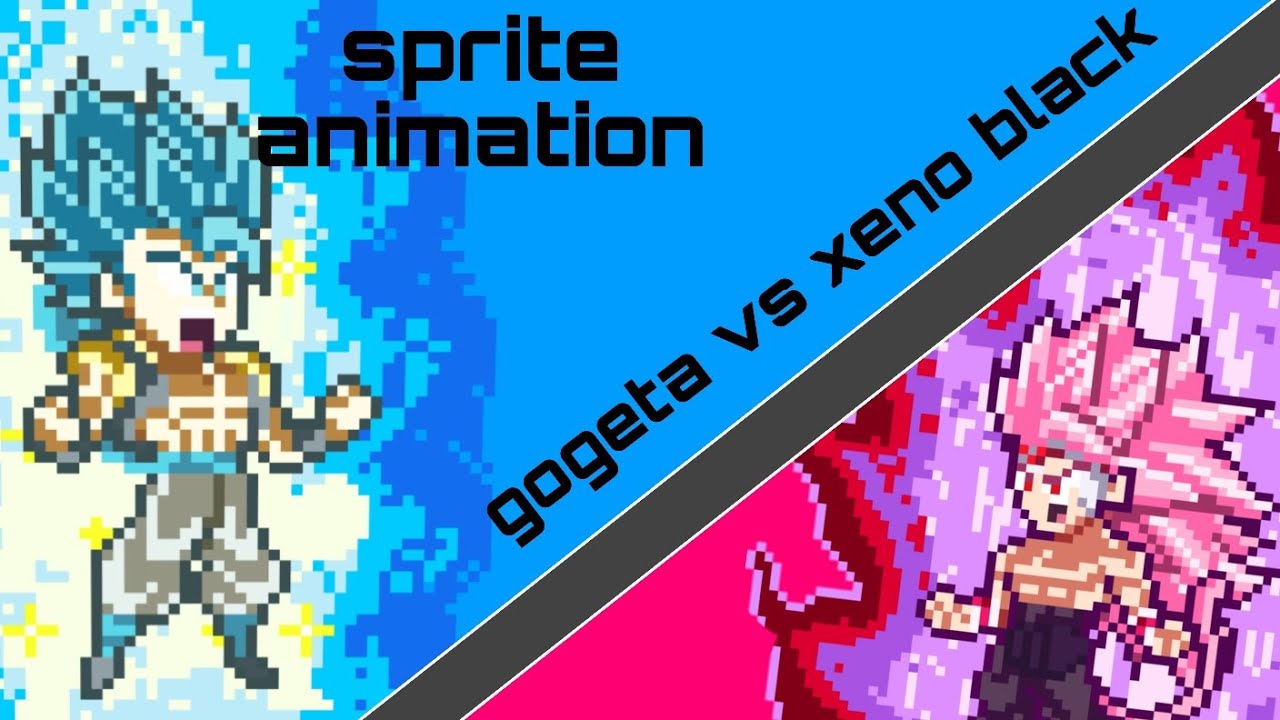 Gogeta vs xeno balck sprite animation (best remake)🔥🔥🔥
