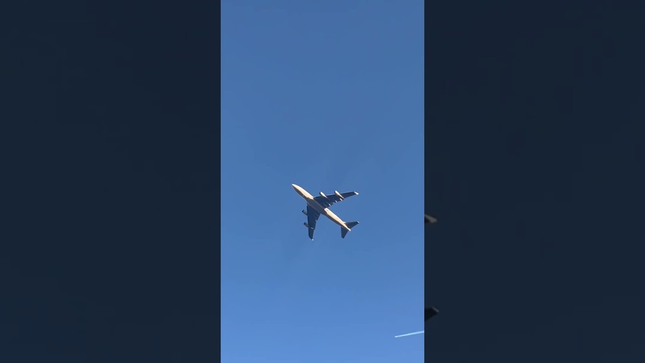 747 taking off at Whiteman AFB