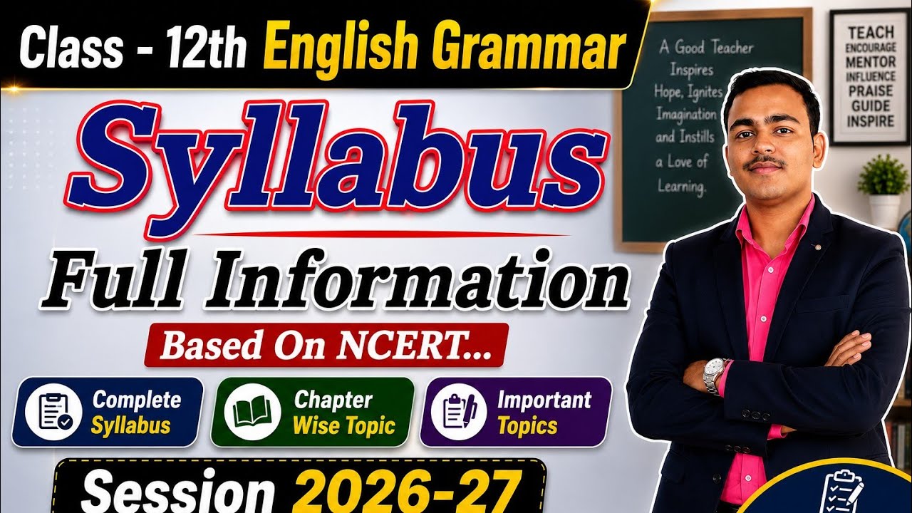 Class 12th English Grammar  Syllabus 🔥 English Grammar Syllabus UP Board 2024-25