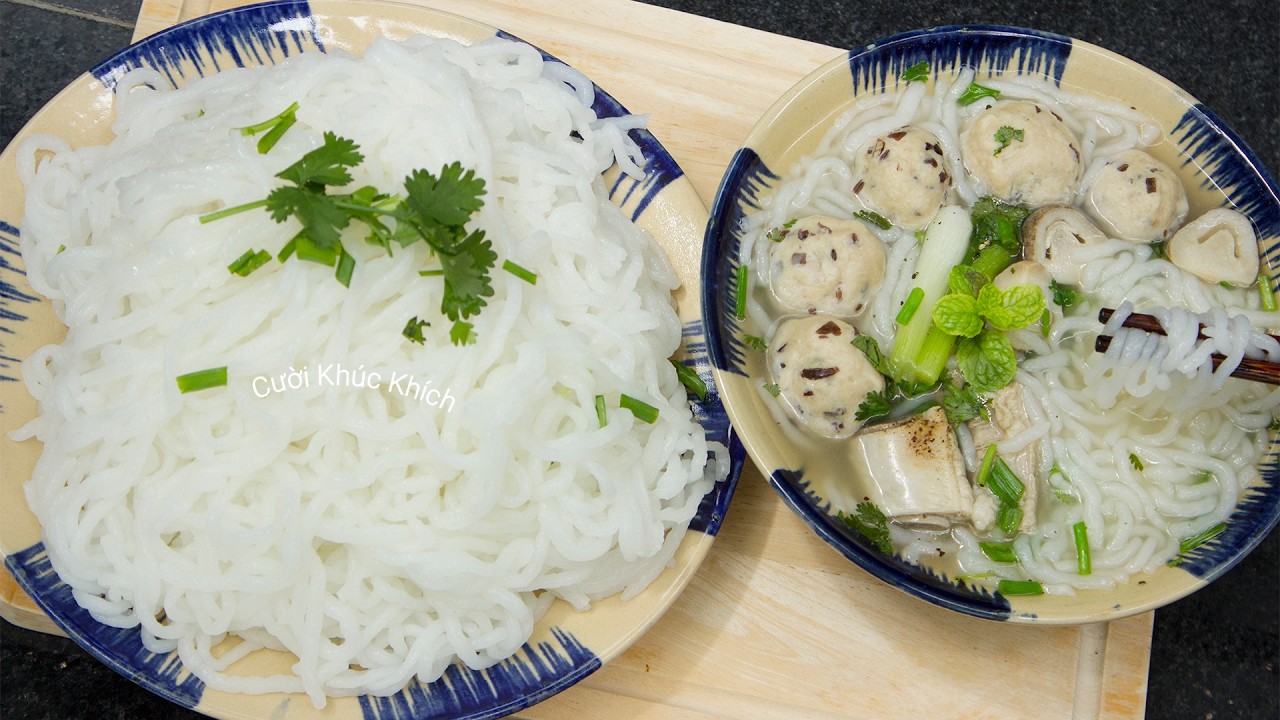 CÁCH LÀM BÚN TƯƠI SẠCH TẠI NHÀ CHỈ 600G BỘT RA 1.5KG BÚN - CKK