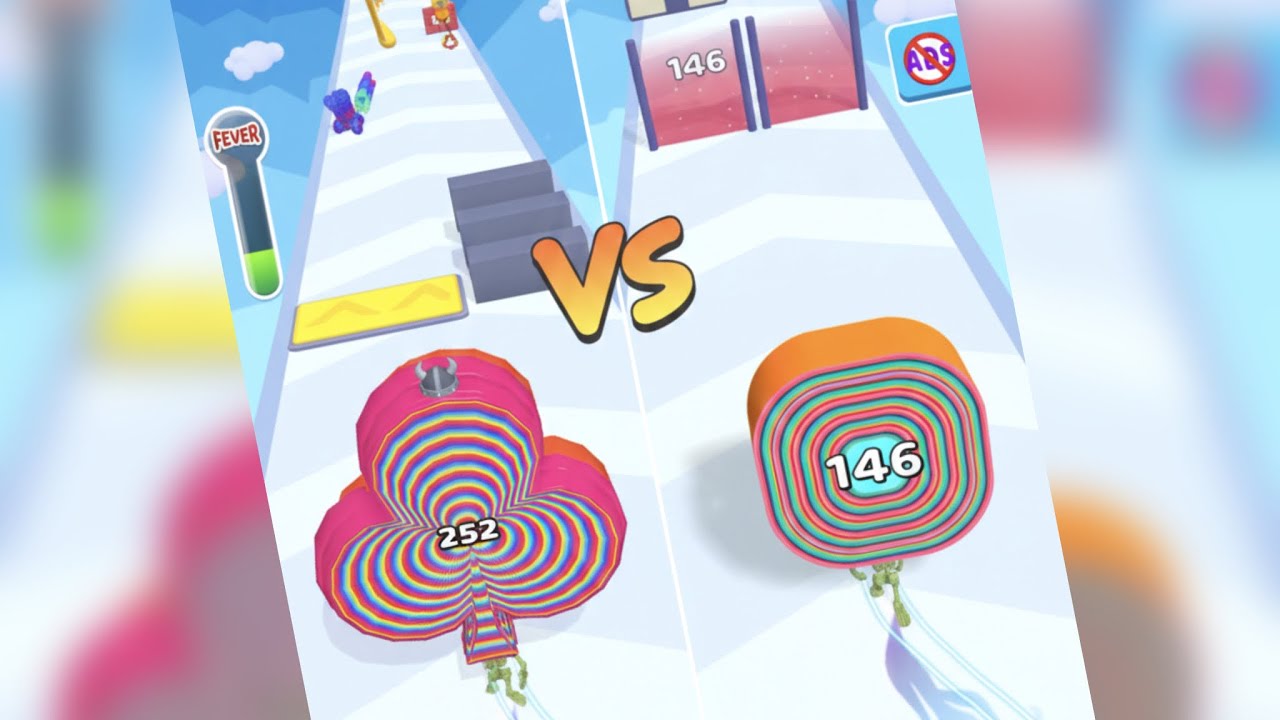 LAYER MAN /vs SMASH RUNNER ∞ EEMM Gameplay Android iOS • Layer Run 3D SatisfyingMobile Games