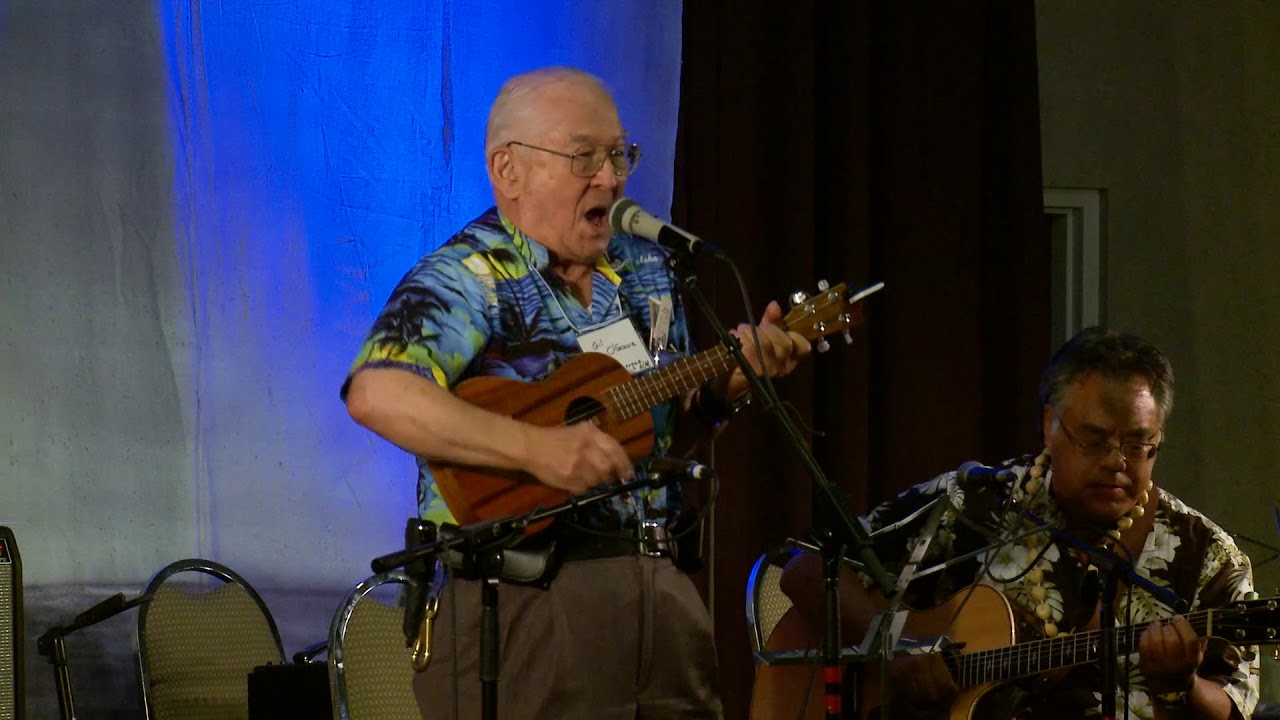 Gil O'Gawa Hawaiian War Chant at the HSGA Hawaiian Steel Guitar Festival 2017