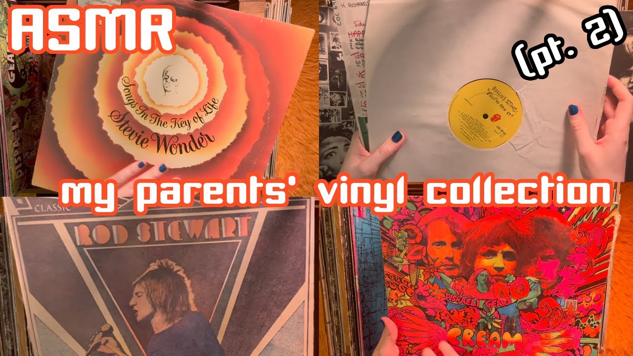 ASMR My parents' vinyl collection (part 2) | Whispered, tapping sounds