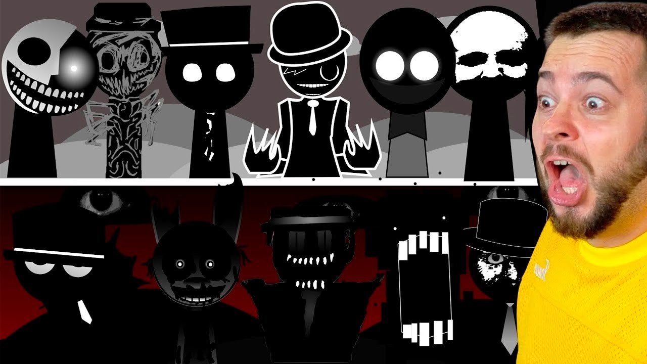 ⚫ ЧЁРНЫЙ СПРУНКИ из ВСЕХ НОВЫХ МОДОВ Incredibox Sprunki 2 ЧАСТЬ 💀