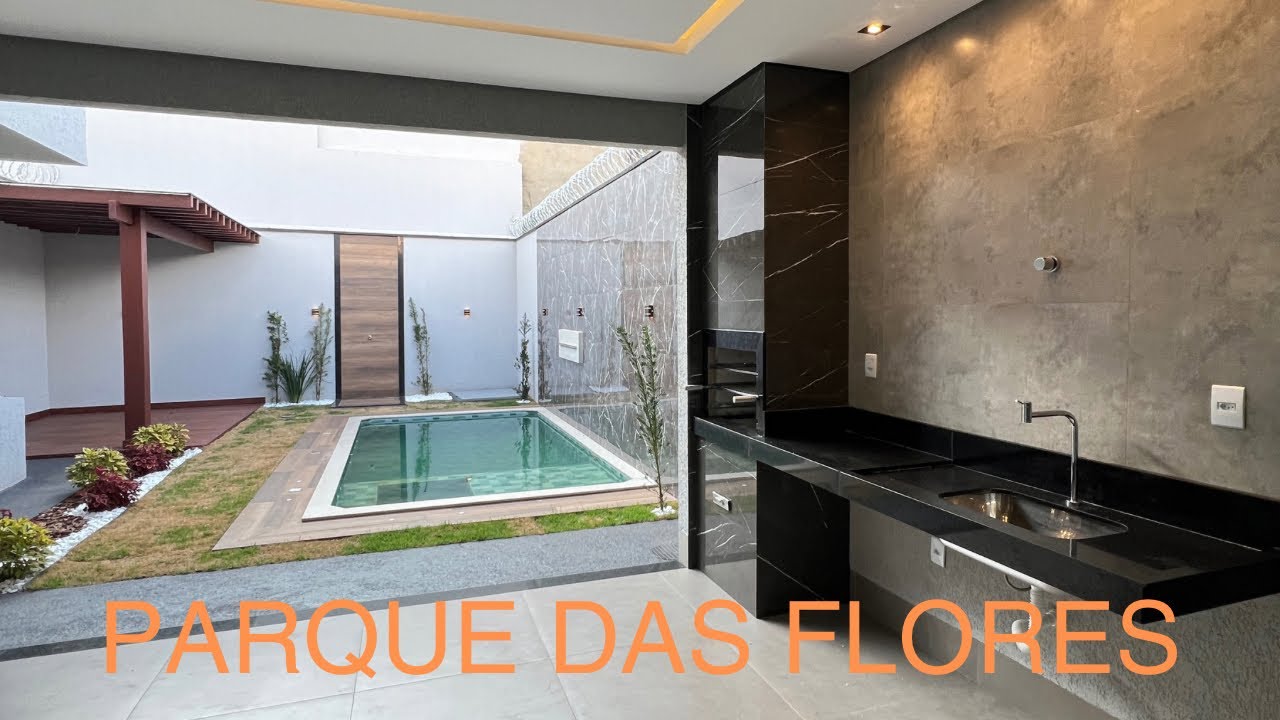 Casa a venda no setor Parque das Flores. Fica a 4 minutos do shopping Passeio das Águas. Goiânia/GO.
