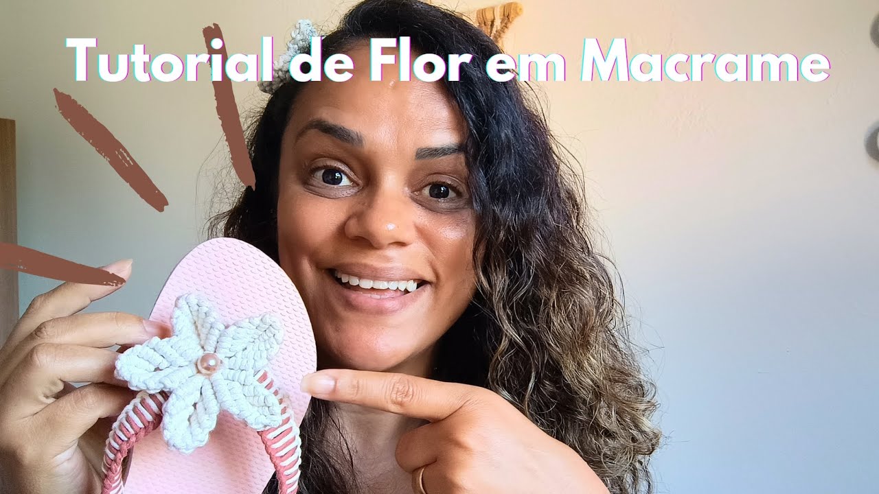 Tutorial de Flor em Macrame
