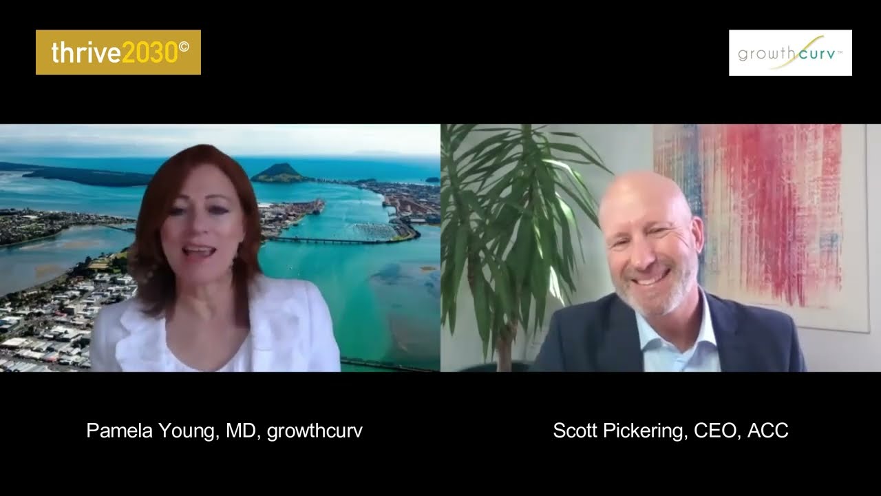 Pamela Young talks with Scott Pickering, CEO of Accident Compensation Corporation