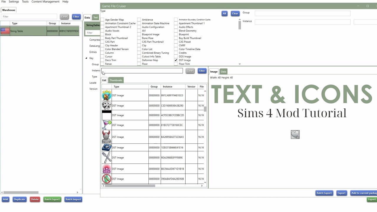 Text and Icons | Sims 4 Mod Tutorials