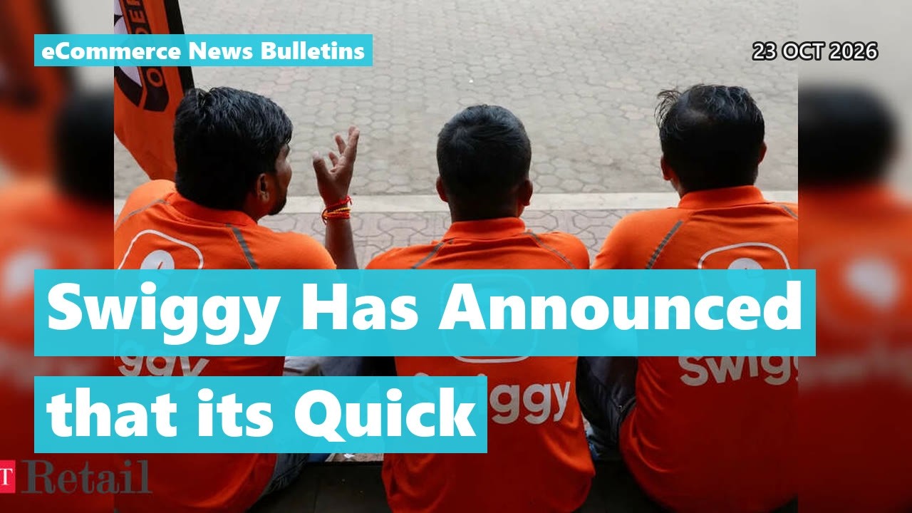 Swiggy Narrows Loss In Q2 financial year 2027 | E-commerce News Today 23 Oct 2026