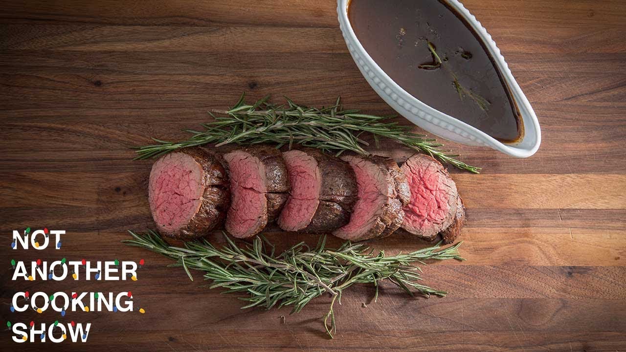 how to make REVERSE SEARED CHATEAUBRIAND with PORT WINE REDUCTION SAUCE