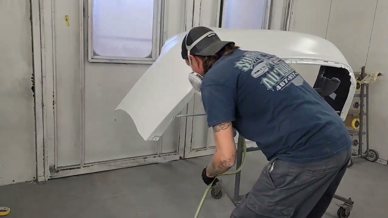 Toyota 070 pearl white step by step. automotive painting tips!