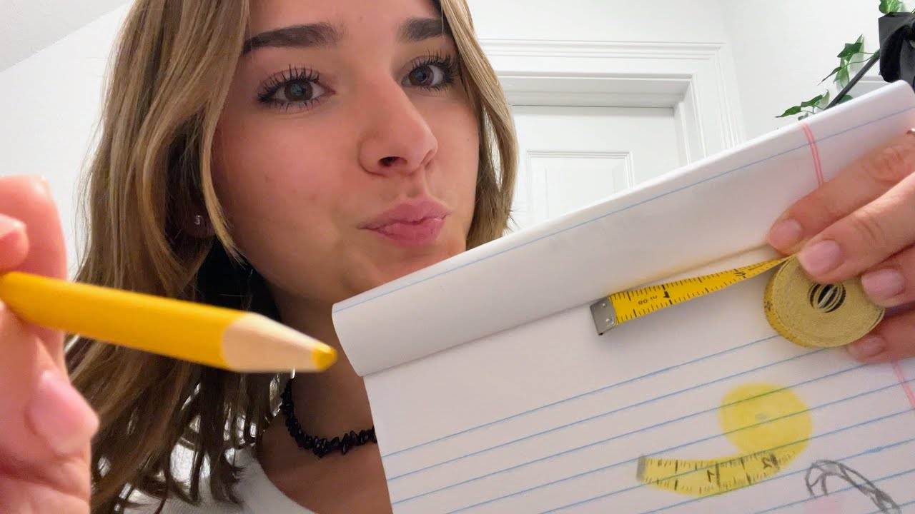 asmr sketching on paper then onto you