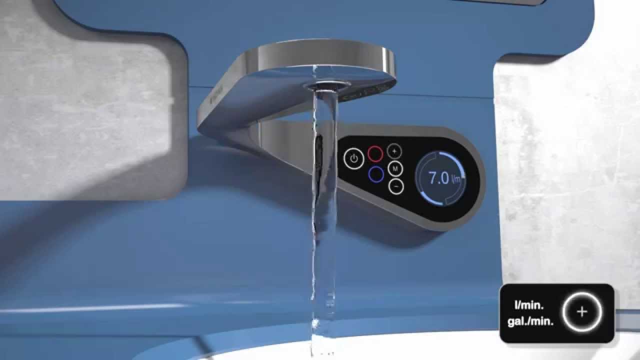Digital bathroom taps - Porcelanosa Bathrooms by Noken