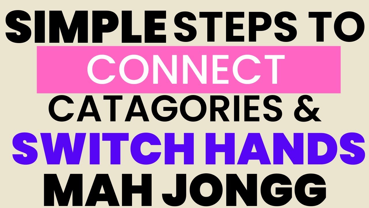How to Play Mah Jongg Advanced Strategy Switching Hands with Venn Diagrams 💡#venndiagram #mahjong