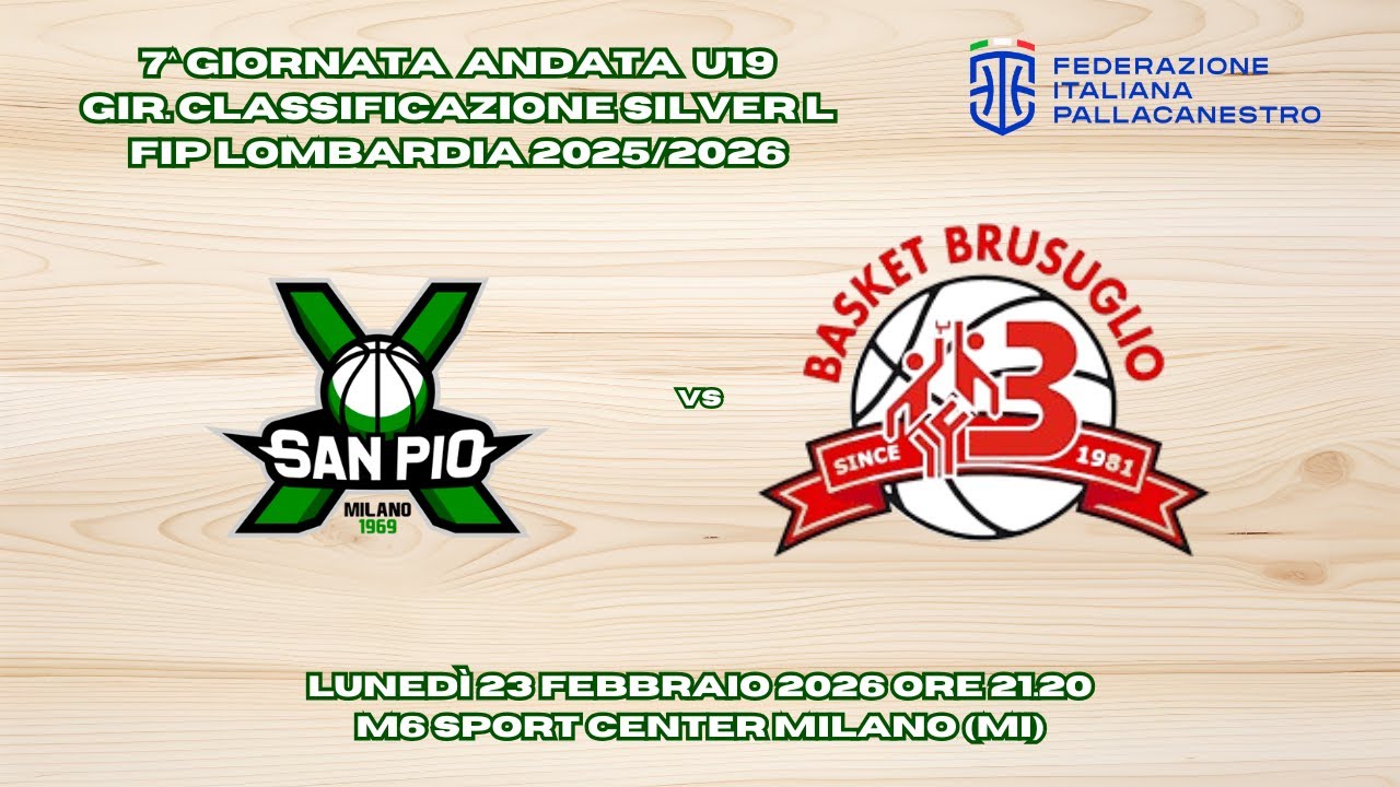 Velasca San Pio X Milano vs Basket Brusuglio