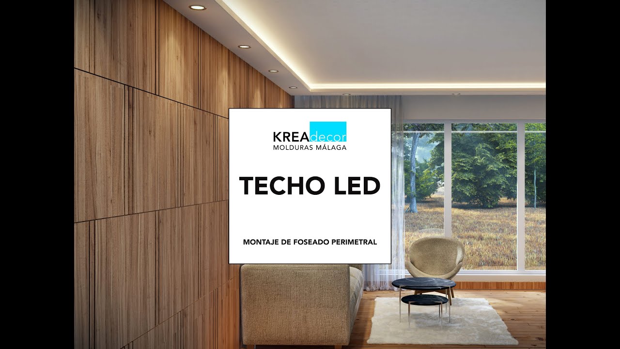 MONTAJE FOSEADO PERIMETRAL TECHO LED LUZ INDIRECTA