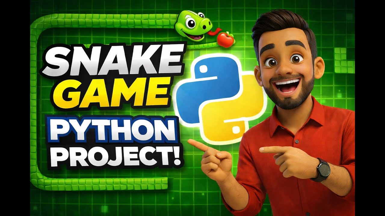 Build Snake Game in Python 🐍 | Beginner Friendly Project | Marathi Explain Game