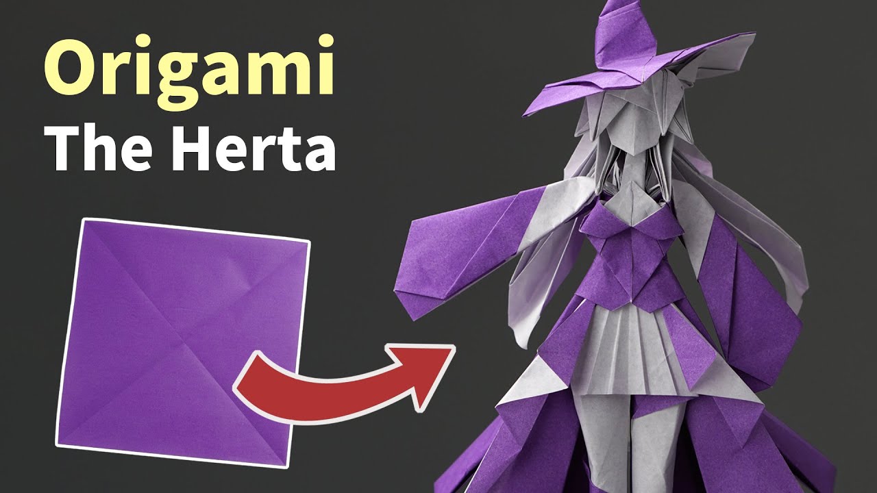 Origami The Herta | 一张纸折出大黑塔 完整过程