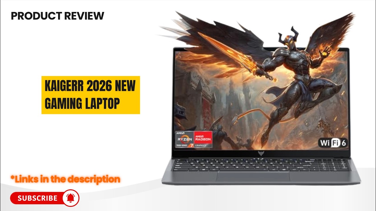 KAIGERR 2026 Gaming Laptop Review – Ryzen 7 7730U Power, 16” IPS Display, Best Budget Gaming Laptop?