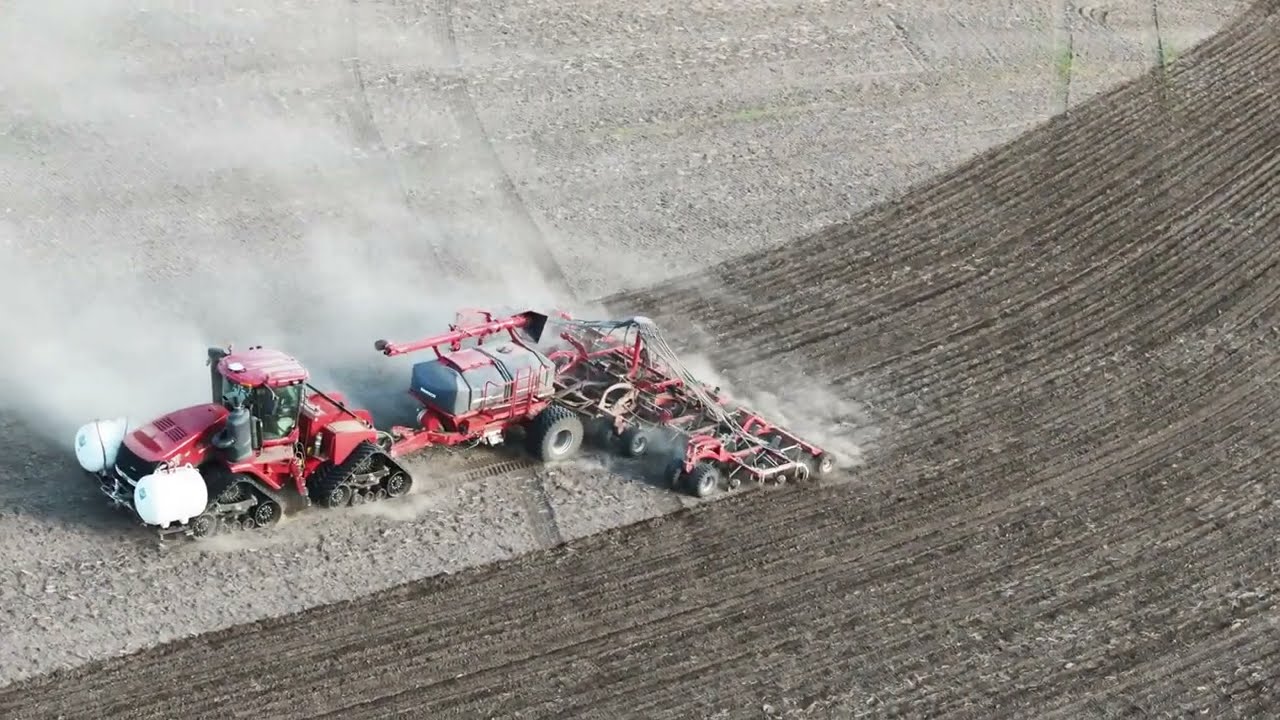 Посев пшеницы в Палусе: сеялка Case IH Horsch