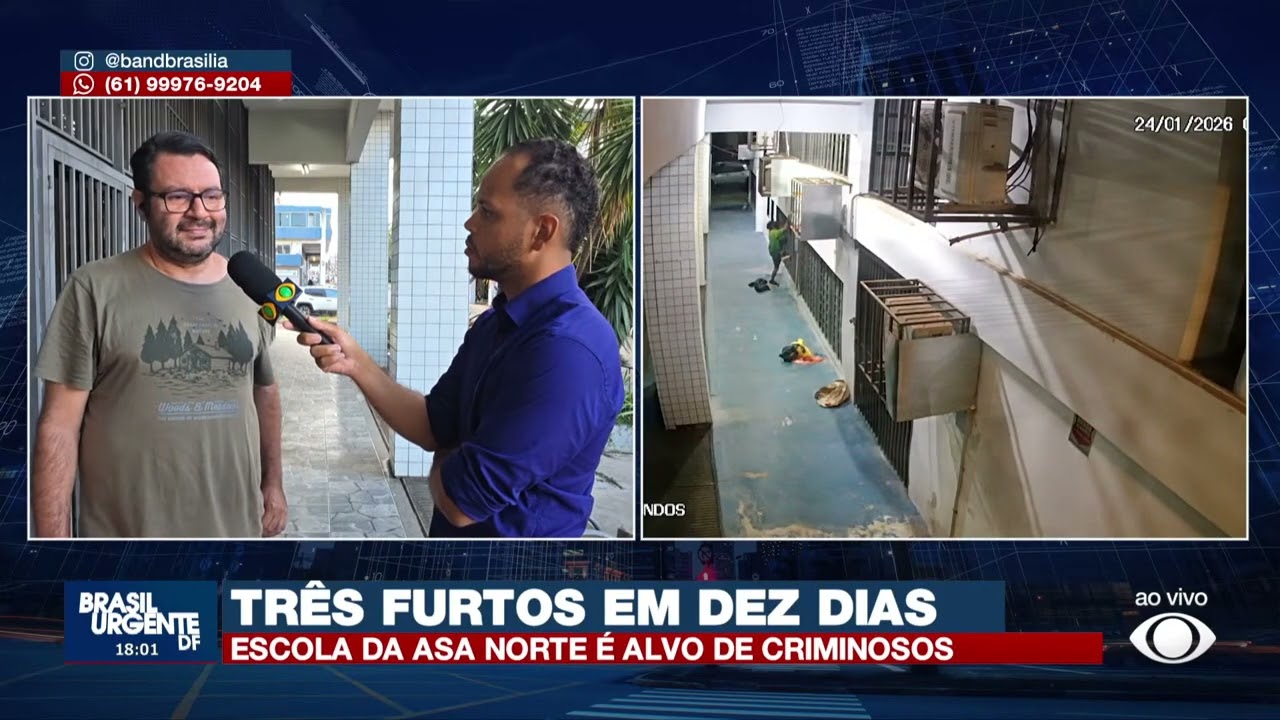 TRÊS FURTOS EM DEZ DIAS: ESCOLA DA ASA NORTE É ALVO DE CRIMINOSOS