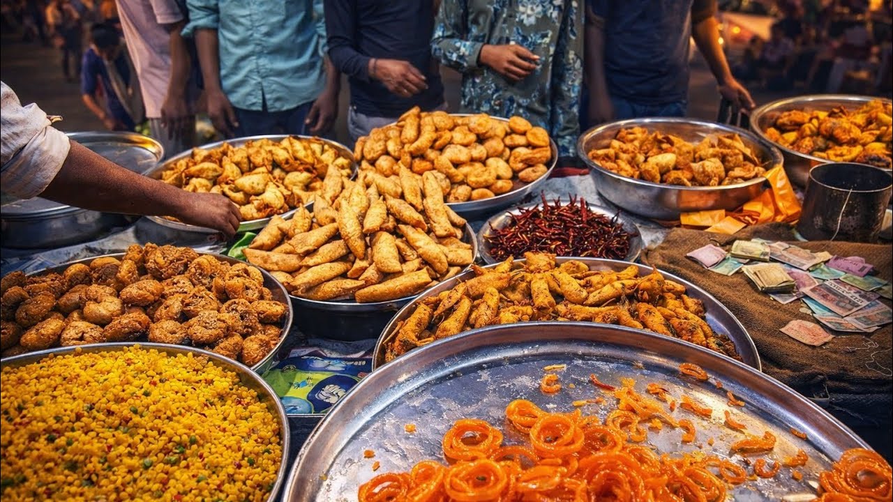 गर्म तेल में बनते समोसे 😋 Street Food Market