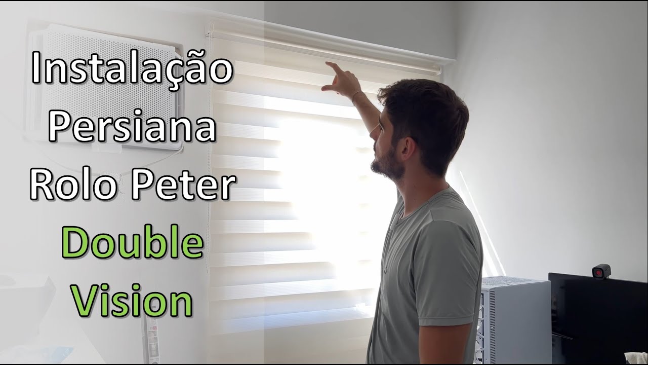 Instalação Persiana Rolô Peter Double Vision - DICA