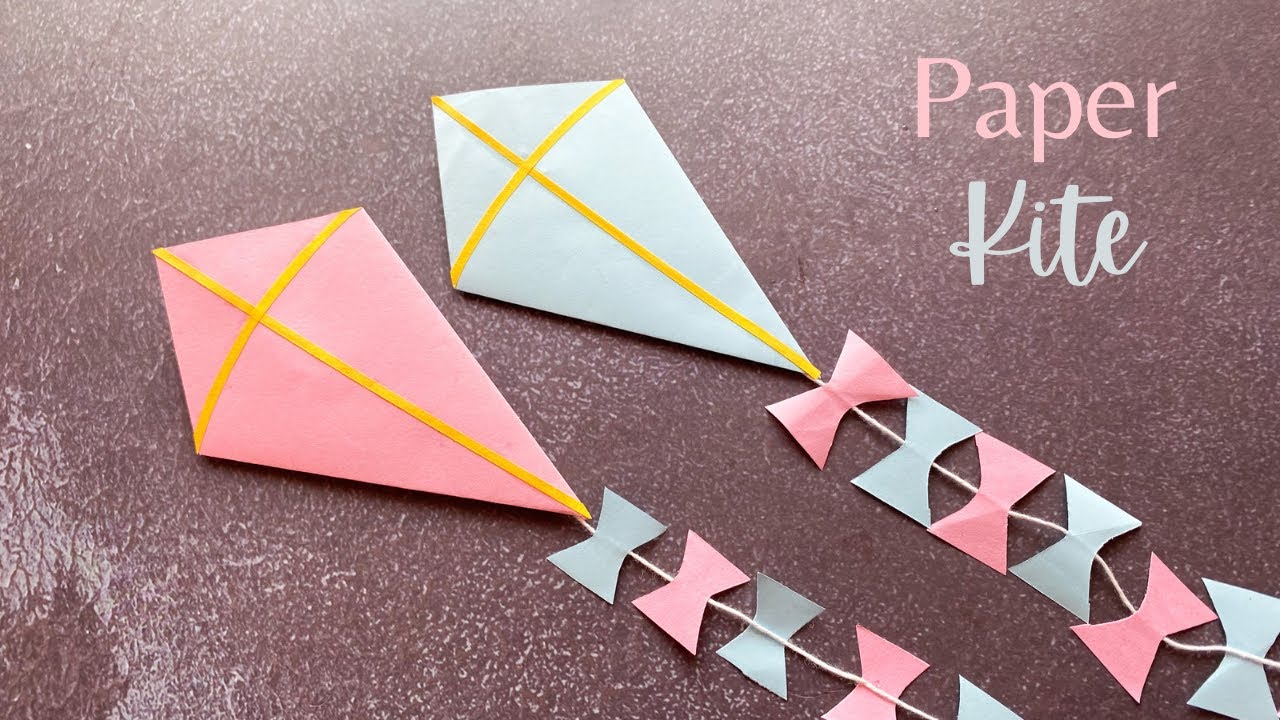 DIY Paper Kite | How to make a Kite | #kitemaking | Makar Sankranti Kite Craft Idea