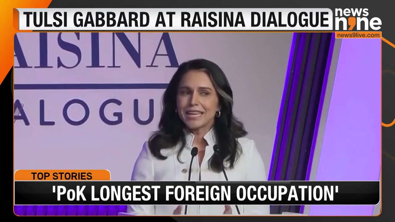 US Intelligence Chief Tulsi Gabbard at Raisina Dialogue 2025 | Stresses Global Peace & US-India Ties