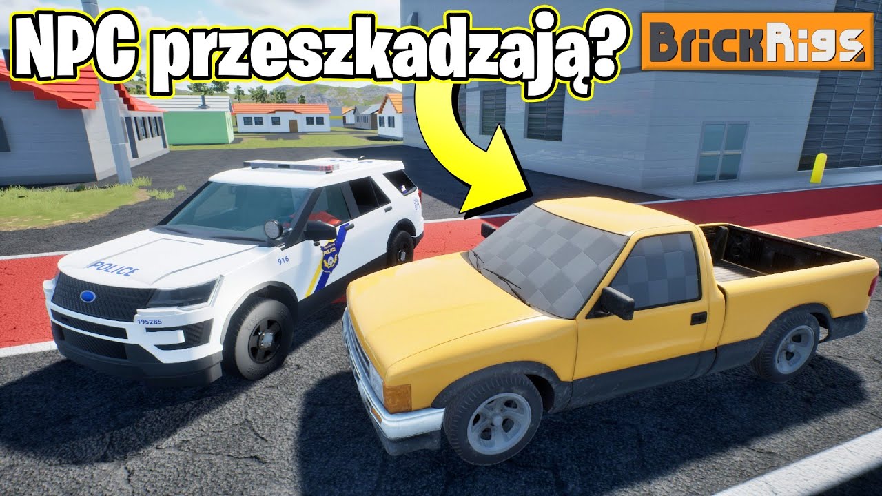 NOWA MAPKA z NPC? - policja vs złodziej z niewidzialnymi samochodami od NPC! ►Brick Rigs◄ #75