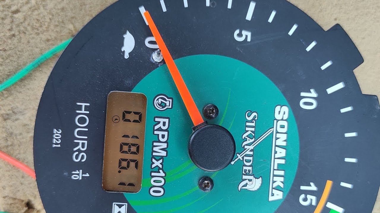 540 PTO rpm check on meter | sonalika tractor rpm meter sitting | sonalika tractor PTO rpm setting
