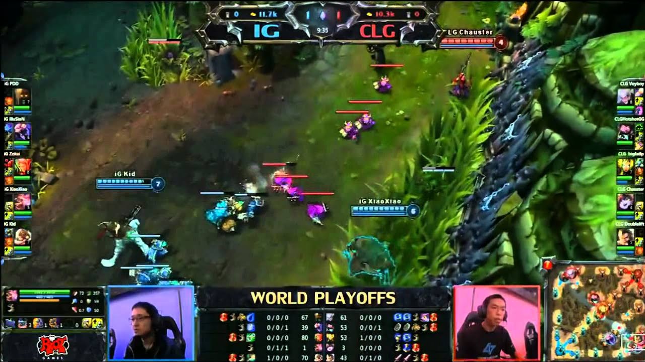 Game 2 - Invictus Gaming (iG) vs Counter Logic Gaming NA (CLG.NA) - League of Legends Playoffs
