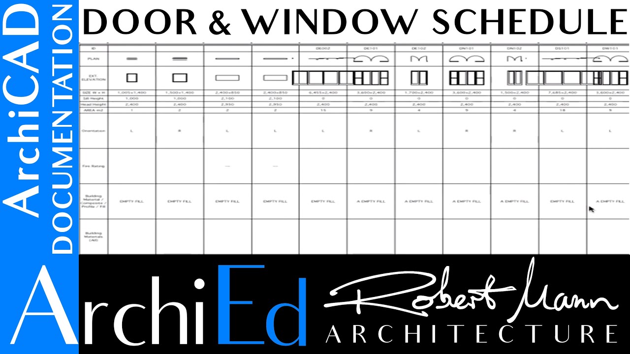 Учебное пособие Archicad «Детализация дома» — спецификация дверей и окон
