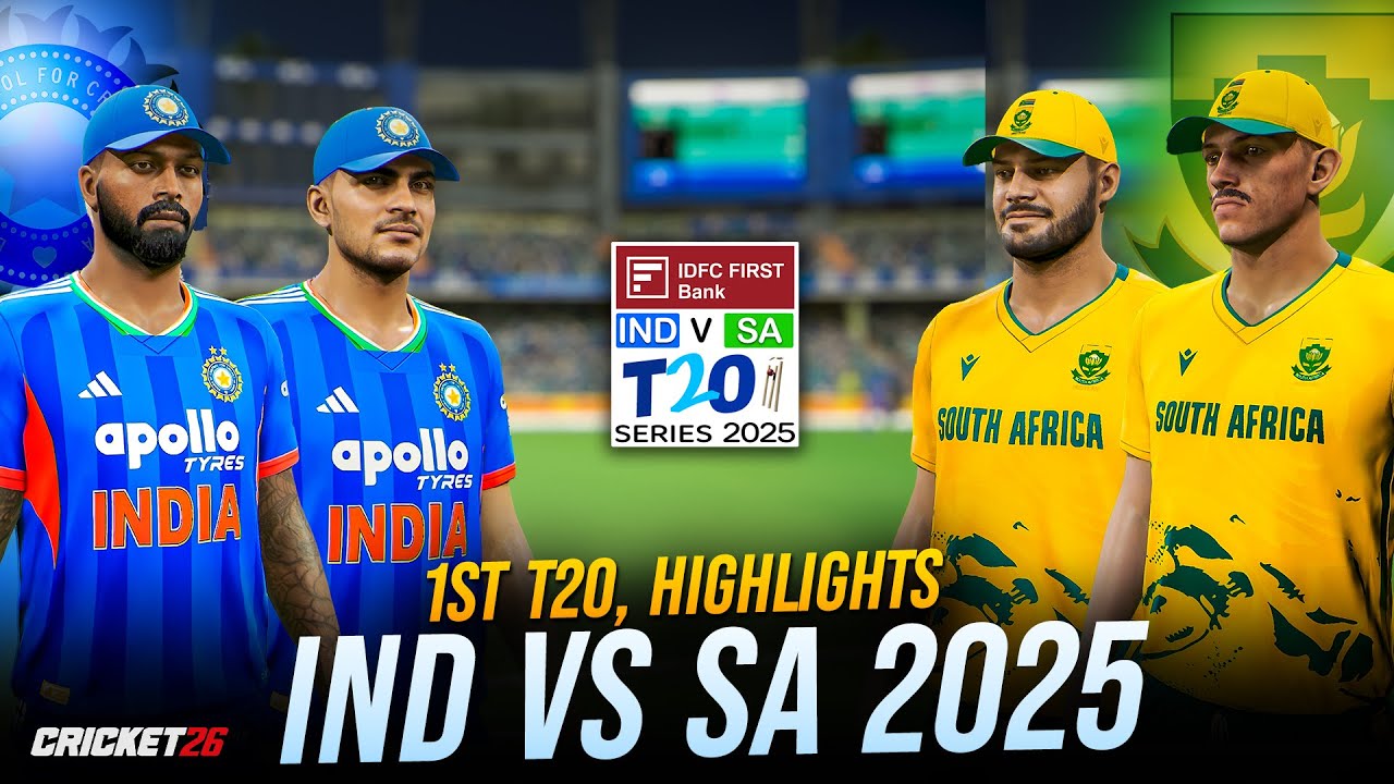 🇮🇳 India Shock south Africa 🇿🇦1st T20 Full Drama! ⚡Cricket 26 Gameplay