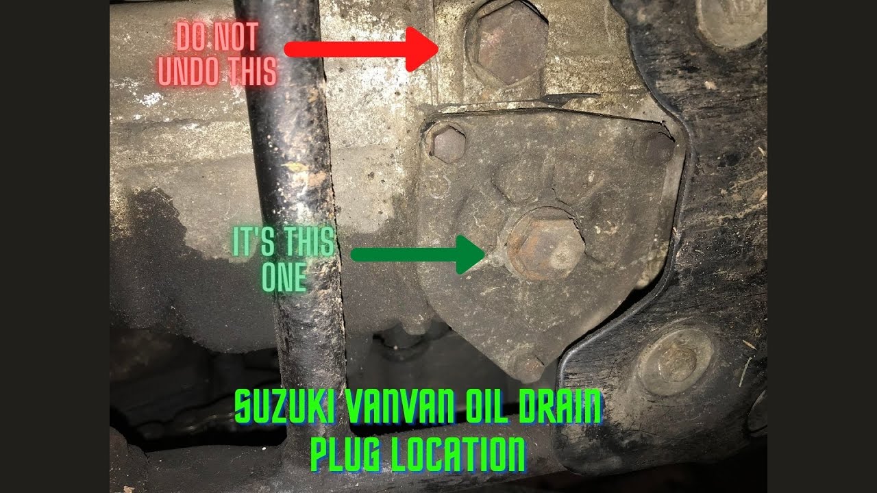 Suzuki VanVan Oil drain plug (even some mechanics get this wrong)