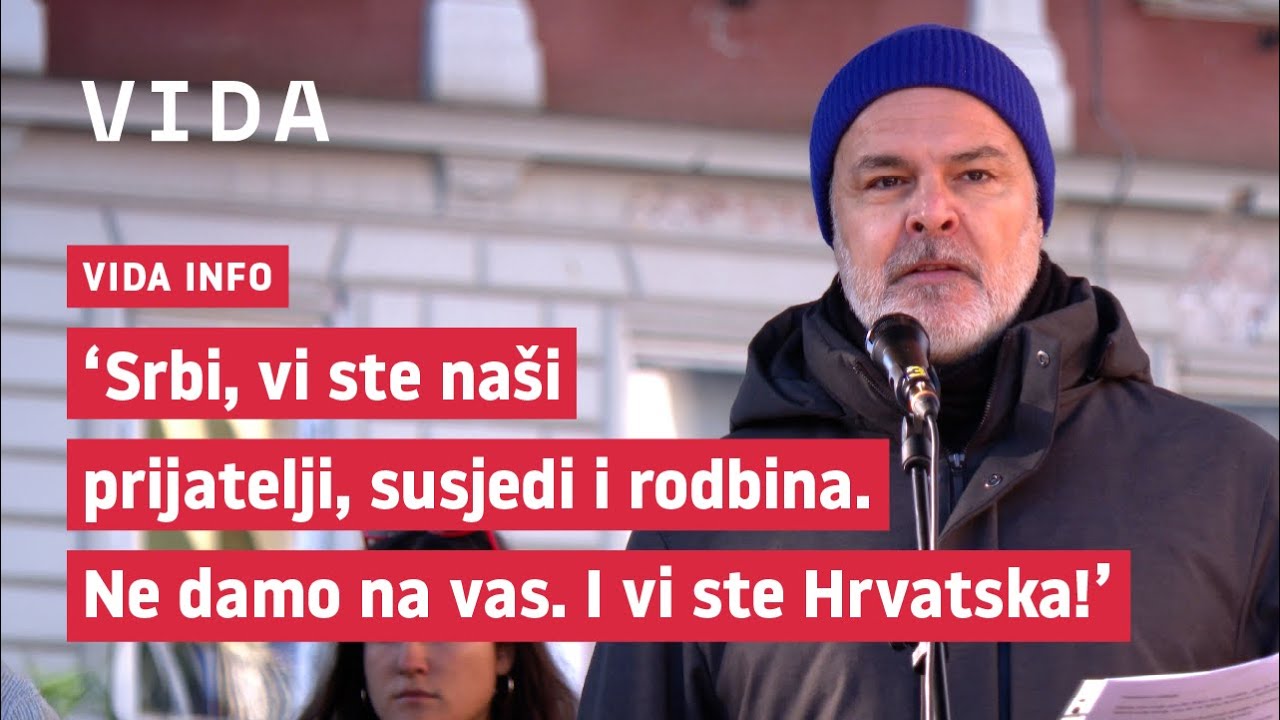 VIDA info - Govor Damira Markovine na Maršu protiv fašizma