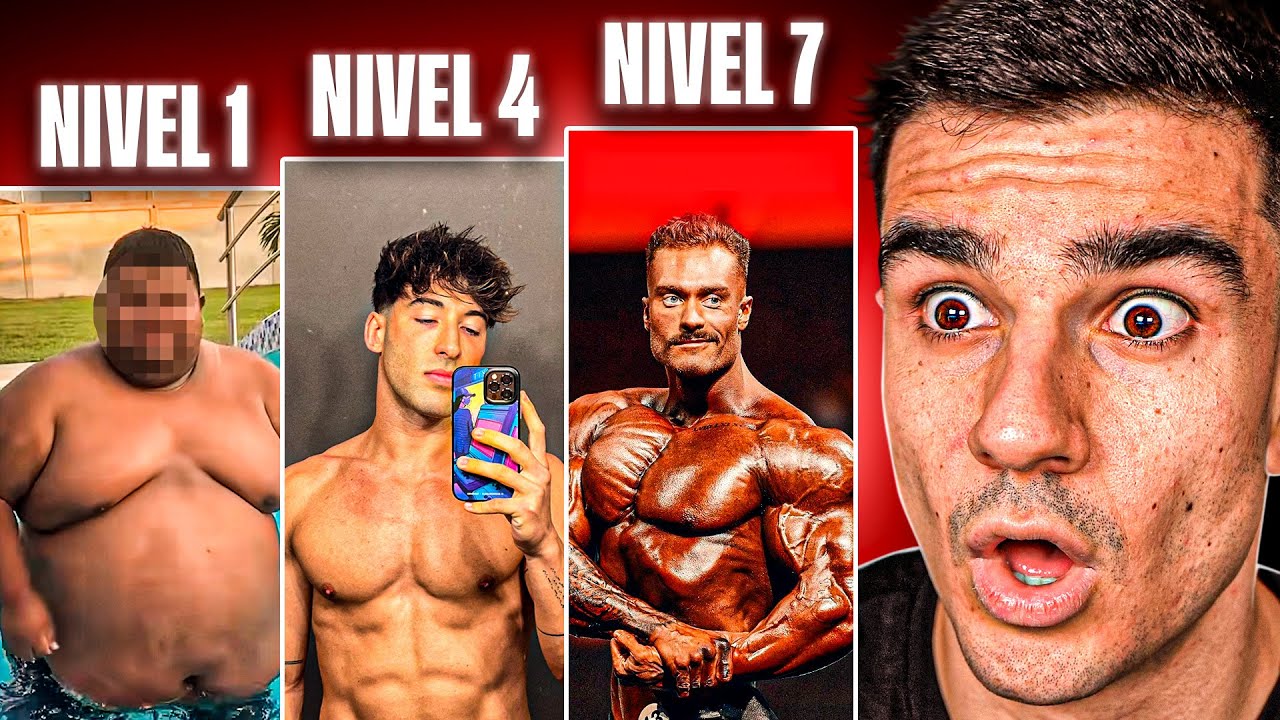Los 7 NIVELES DE FÍSICO en el GIMNASIO (descubre el tuyo)