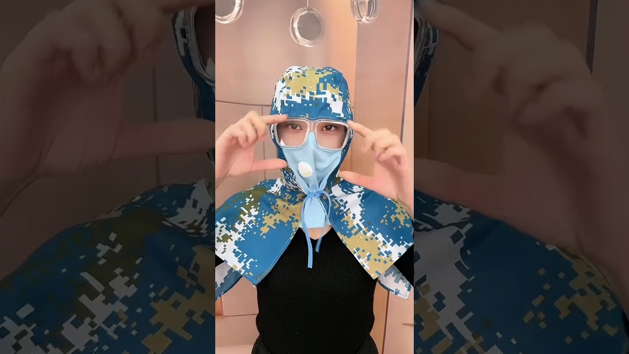 Polished dustproof head cover HD anti-fog #goodthing #scarf #shorts #ytshorts #viralvideo