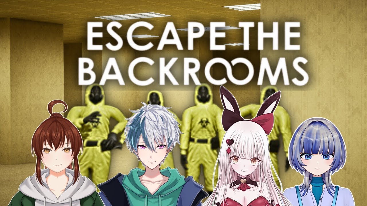 【Escape the Backrooms】癒瑠 ろにさん、国崎悠馬さん、藤崎秋冬さんとコラボ配信！！クリアまで駆け抜けたい☆不気味な部屋からの脱出！！