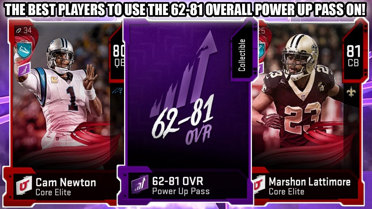 THE BEST PLAYERS TO USE THE 62-81 OVERALL POWER UP PASS ON! | MADDEN 20 ULTIMATE TEAM