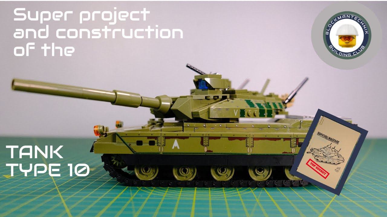 Type 10 LEGO Technic Army Tank   SEMBO 207002 Main Battle Tank Speed Build, Super Project