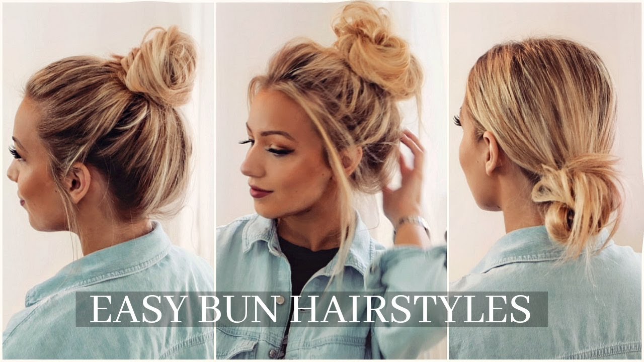 BUN HAIRSTYLES EVERYONE WILL FIND EASY!