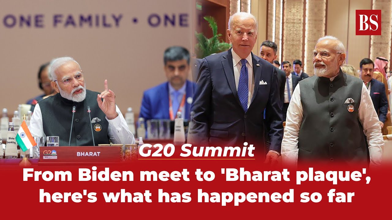 G20 Summit: From Biden meet to 'Bharat plaque', here's what has happened so far