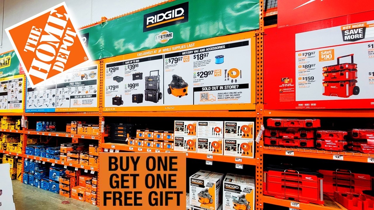 BLACK FRIDAY ALERT! Ridgid Tools BOGOs Kits Home Depot