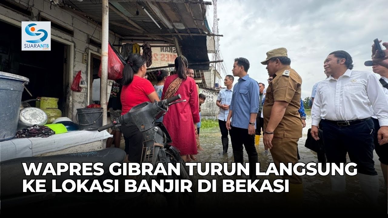 Wapres Gibran Instruksikan Penanganan Menyeluruh Saat Tinjau Banjir Bekasi