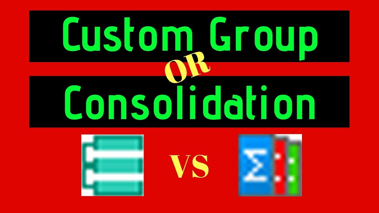 Custom Group or Consolidation? - MicroStrategy