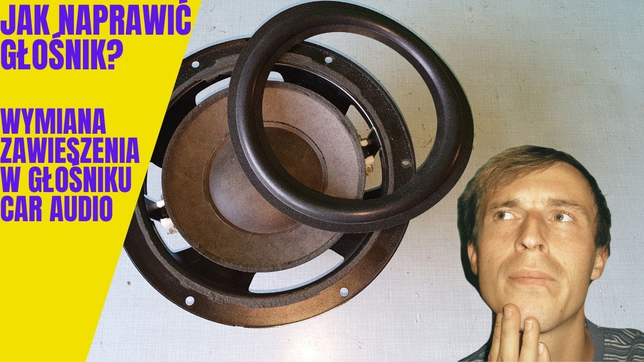 NAPRAWA GŁOŚNIKA CAR AUDIO SAMOCHODOWY WYMIANA ZAWIESZENIA GÓRNEGO NISKOTONOWEGO AUDI